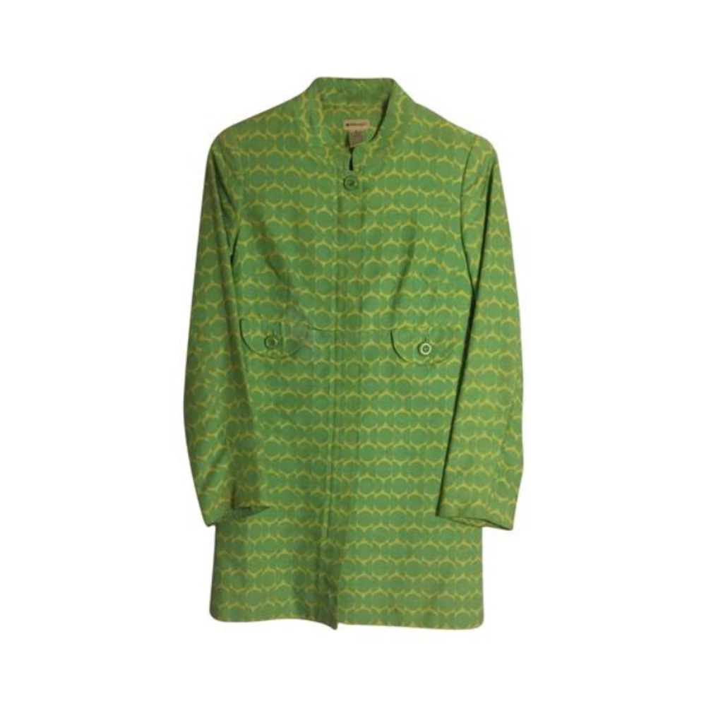 Anthro Graphic Retro Print Jacket